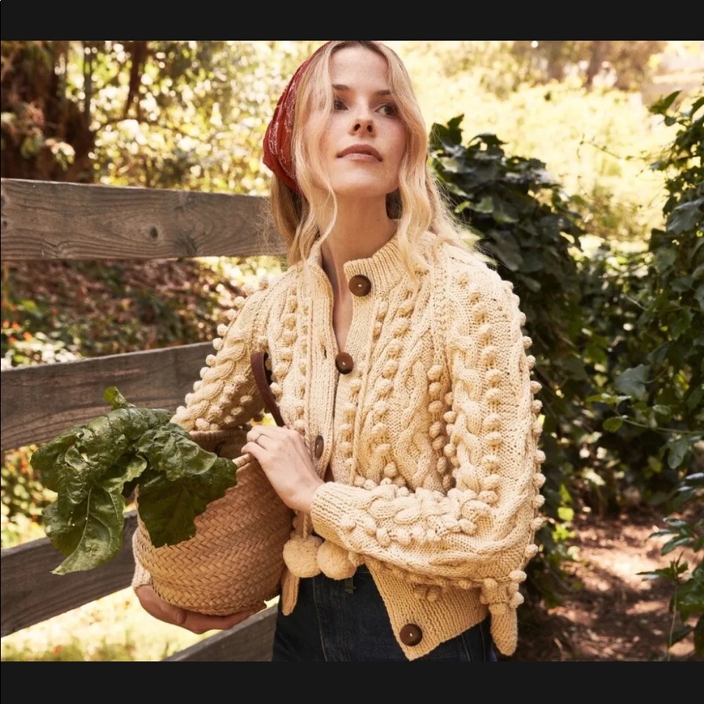 Doen Pomme Sweater Cardigan Crème L/XL